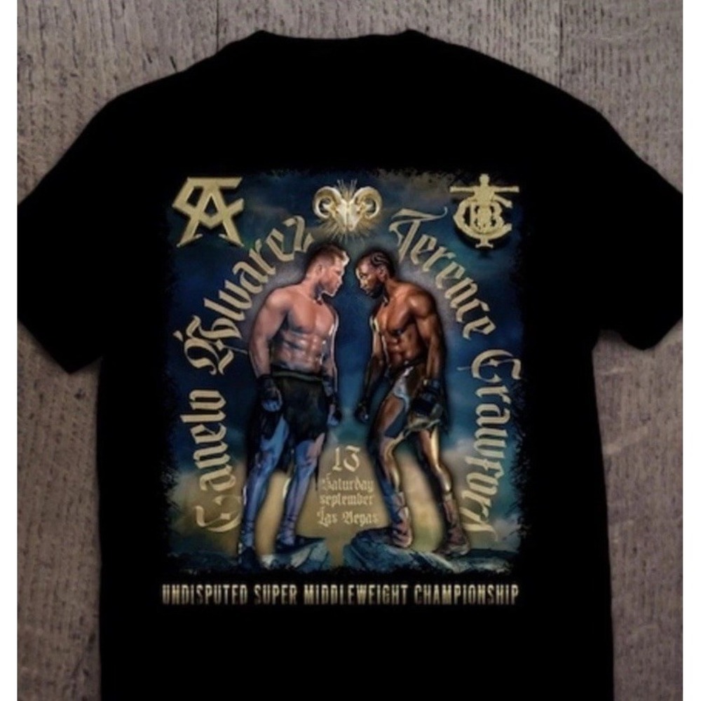 Canelo Alvarez Vs Terrance Crawford Fight T Shirt Adult‎ Unisex Medium